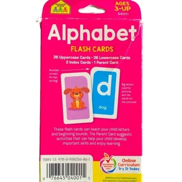 School Zone Alphabet & Numbers Flashcards - Picture 4 of 4